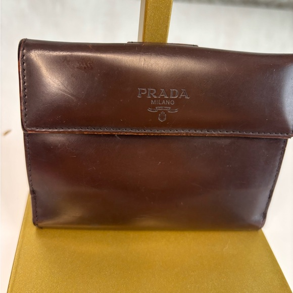 Prada Unisex Brown Leather Bag - Picture 1 of 3